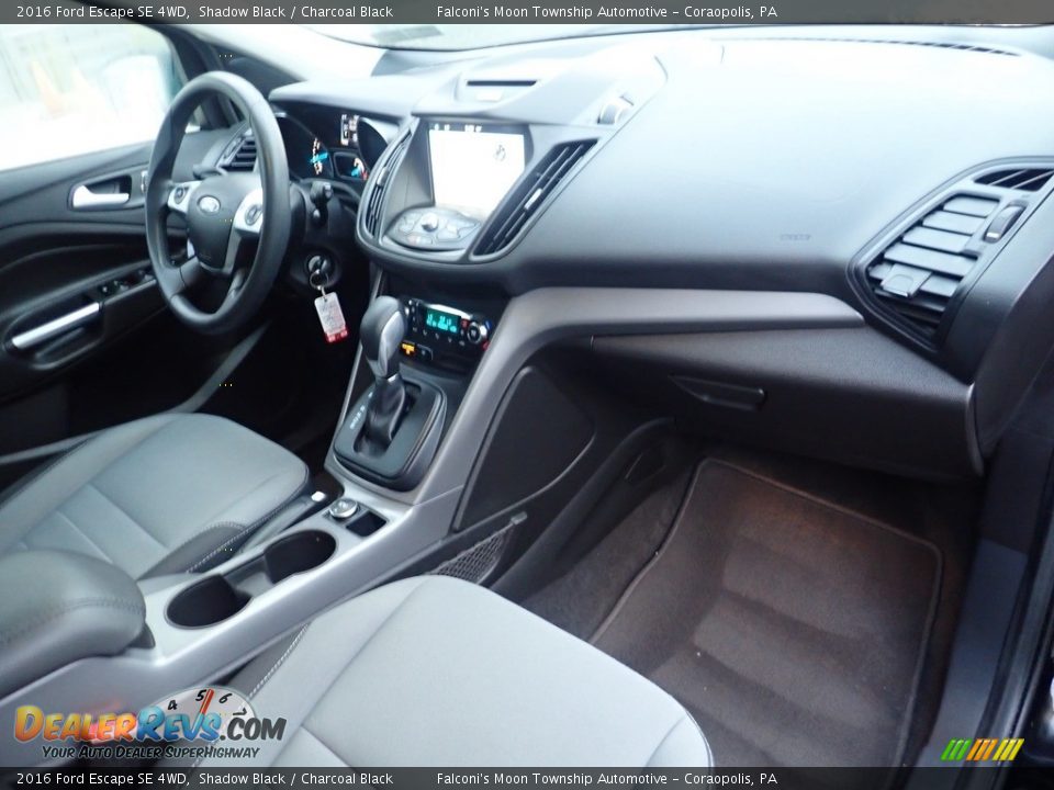 2016 Ford Escape SE 4WD Shadow Black / Charcoal Black Photo #12