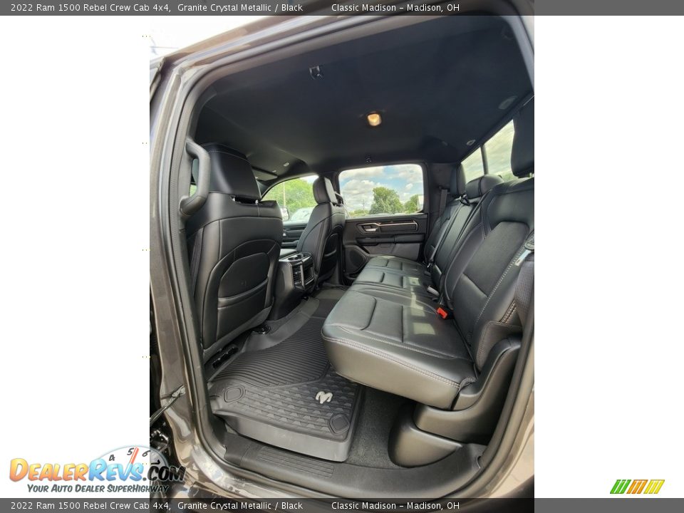 Rear Seat of 2022 Ram 1500 Rebel Crew Cab 4x4 Photo #3