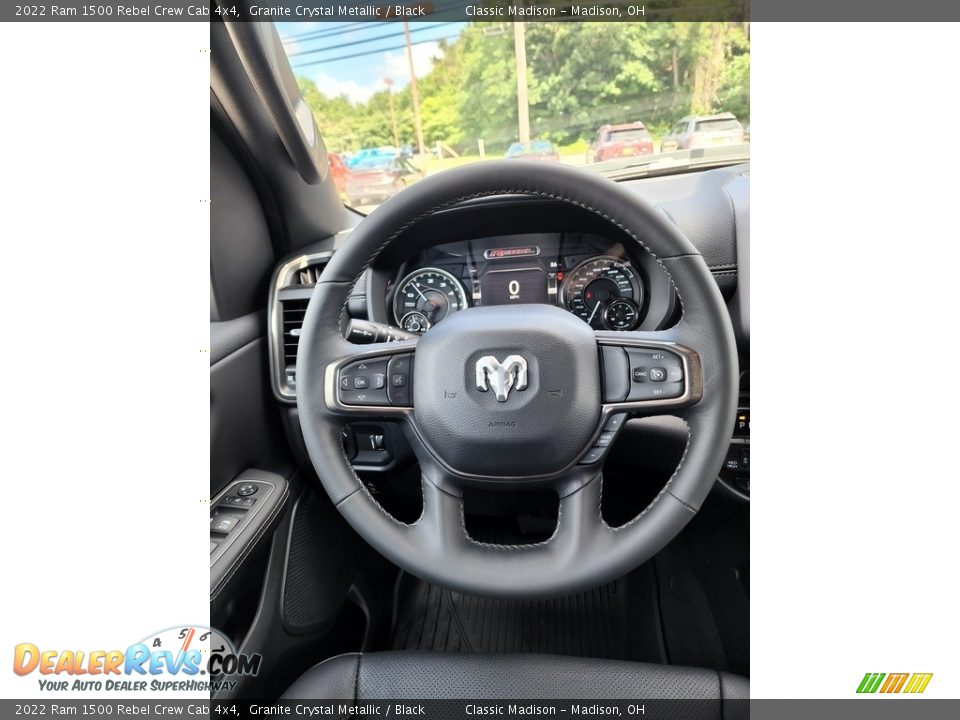 2022 Ram 1500 Rebel Crew Cab 4x4 Steering Wheel Photo #5
