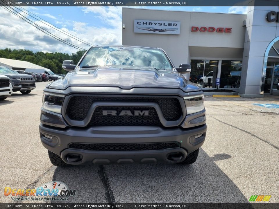 2022 Ram 1500 Rebel Crew Cab 4x4 Granite Crystal Metallic / Black Photo #7