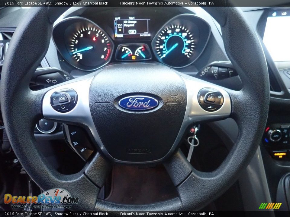 2016 Ford Escape SE 4WD Shadow Black / Charcoal Black Photo #23