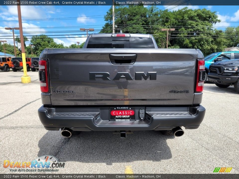 2022 Ram 1500 Rebel Crew Cab 4x4 Granite Crystal Metallic / Black Photo #10