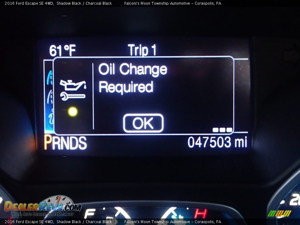 2016 Ford Escape SE 4WD Shadow Black / Charcoal Black Photo #28