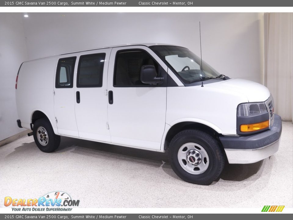 2015 GMC Savana Van 2500 Cargo Summit White / Medium Pewter Photo #1