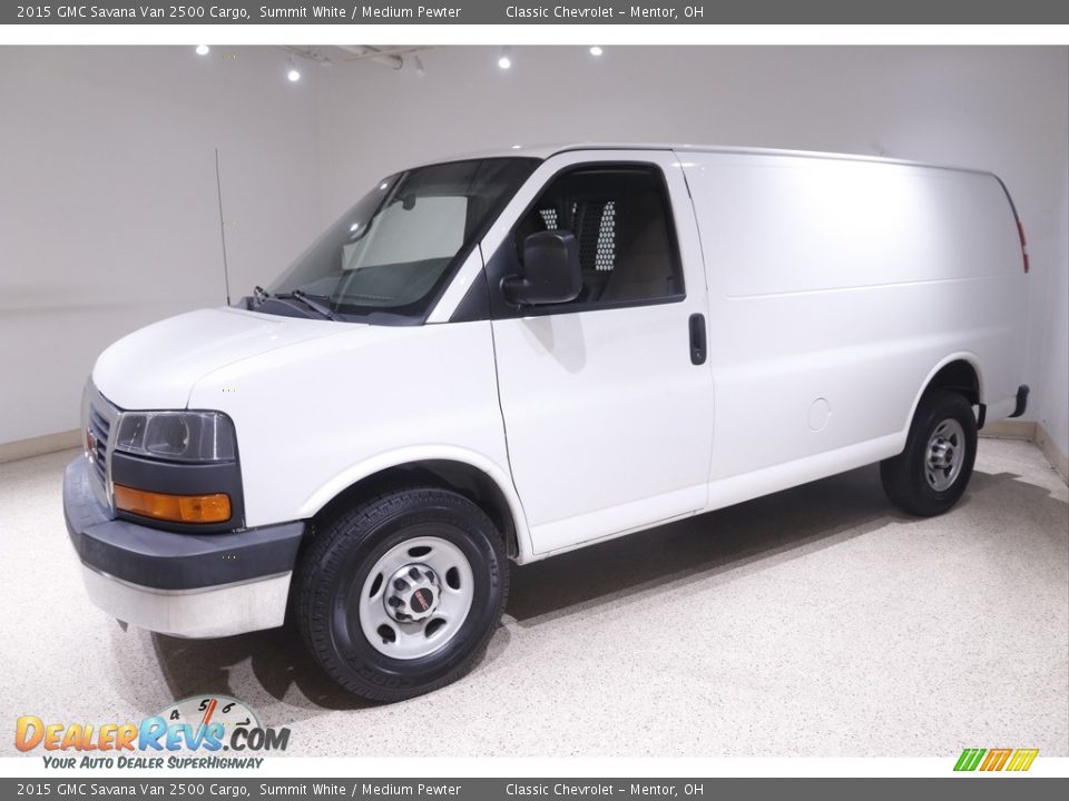 2015 GMC Savana Van 2500 Cargo Summit White / Medium Pewter Photo #3