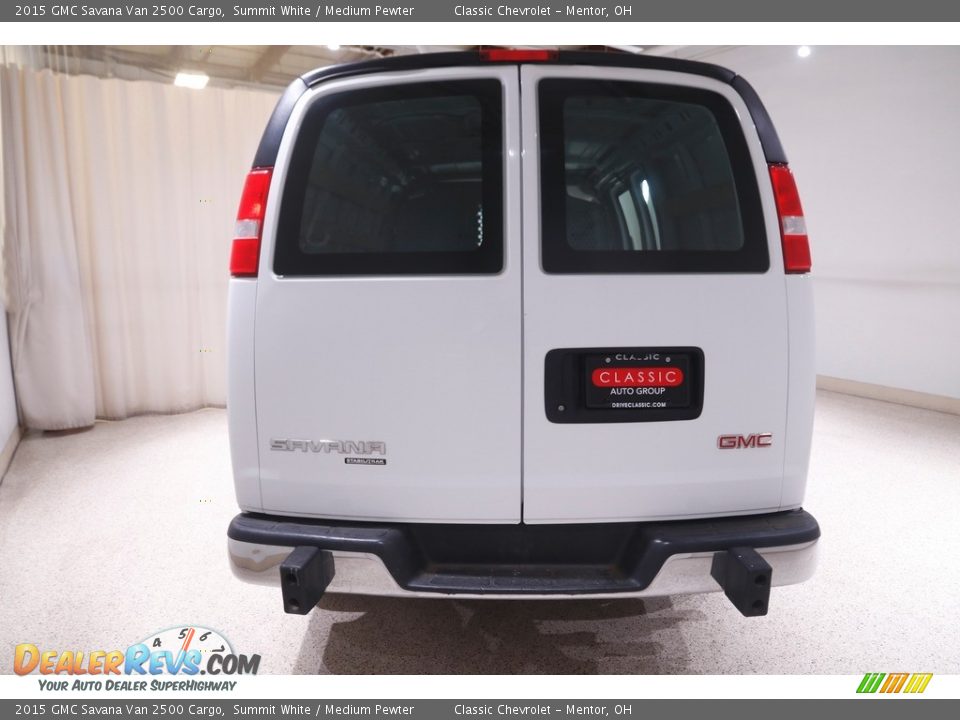 2015 GMC Savana Van 2500 Cargo Summit White / Medium Pewter Photo #15