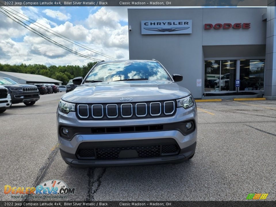 2022 Jeep Compass Latitude 4x4 Billet Silver Metallic / Black Photo #7