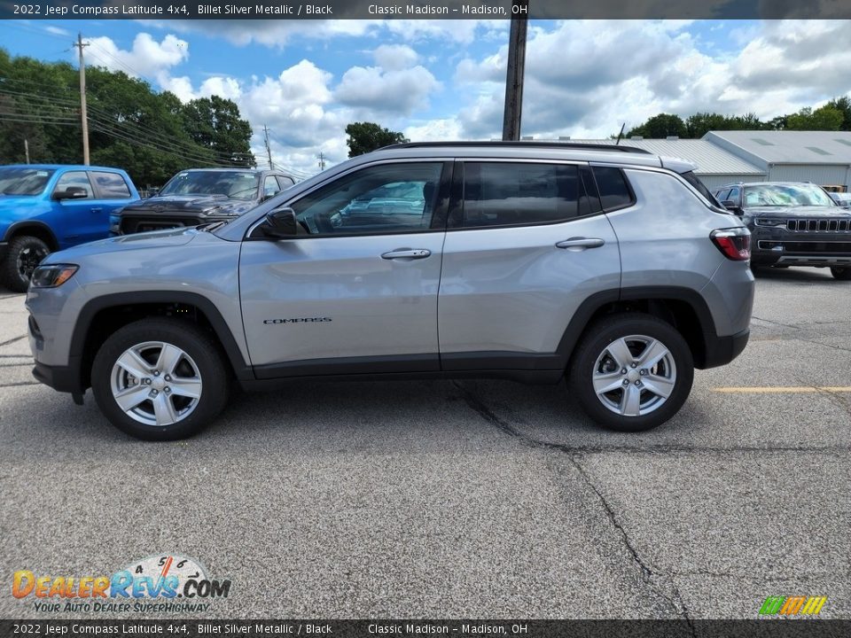 2022 Jeep Compass Latitude 4x4 Billet Silver Metallic / Black Photo #8