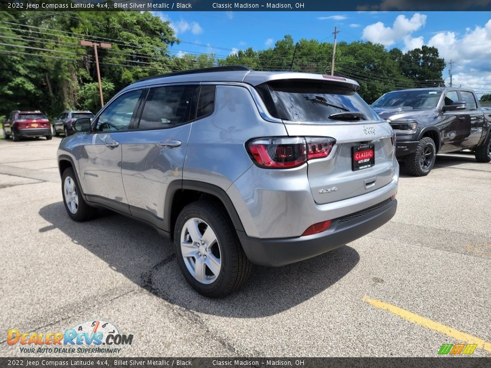 2022 Jeep Compass Latitude 4x4 Billet Silver Metallic / Black Photo #9