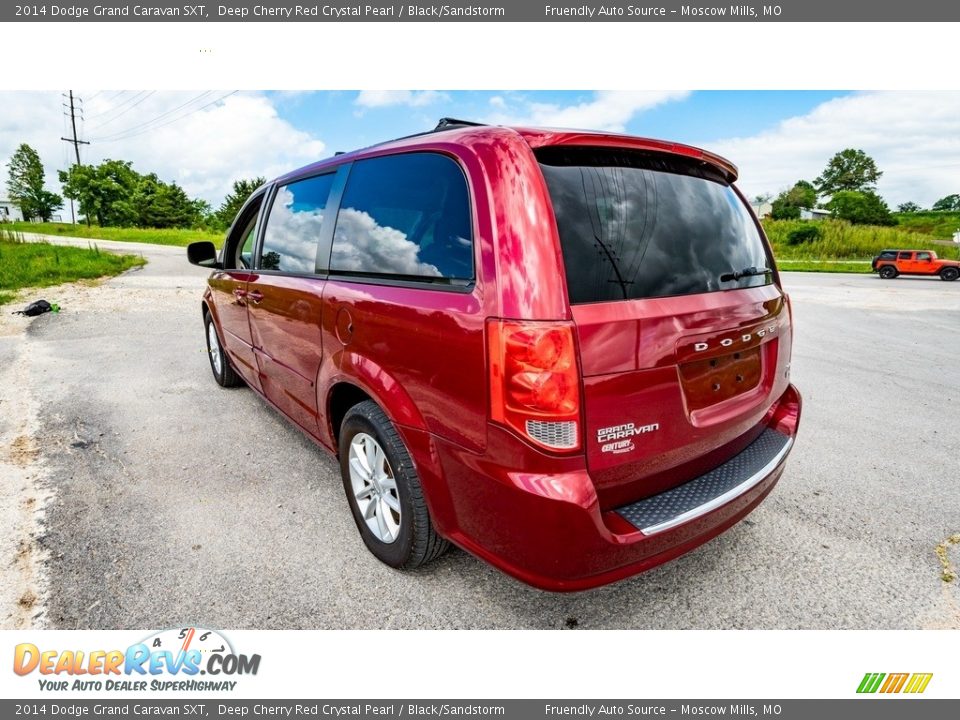 2014 Dodge Grand Caravan SXT Deep Cherry Red Crystal Pearl / Black/Sandstorm Photo #6