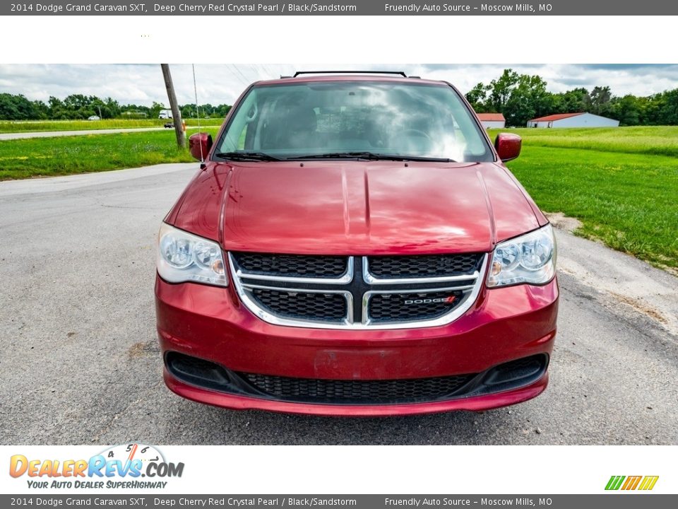 2014 Dodge Grand Caravan SXT Deep Cherry Red Crystal Pearl / Black/Sandstorm Photo #9