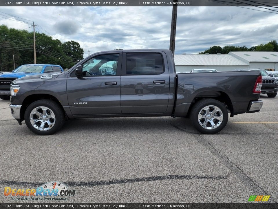 2022 Ram 1500 Big Horn Crew Cab 4x4 Granite Crystal Metallic / Black Photo #8