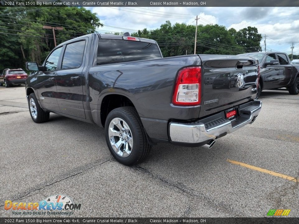 2022 Ram 1500 Big Horn Crew Cab 4x4 Granite Crystal Metallic / Black Photo #9