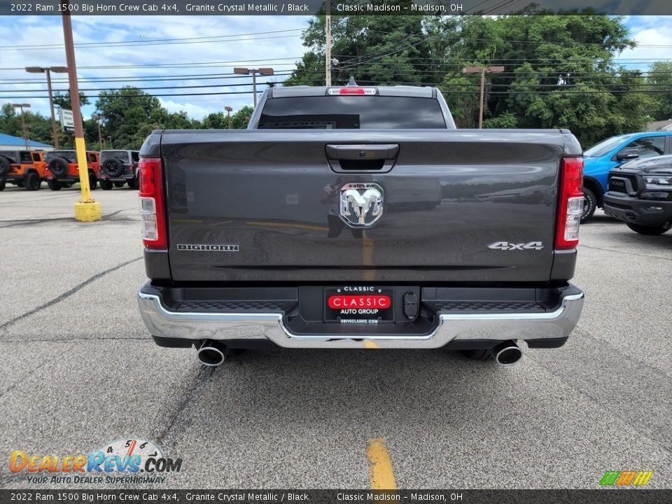 2022 Ram 1500 Big Horn Crew Cab 4x4 Granite Crystal Metallic / Black Photo #10