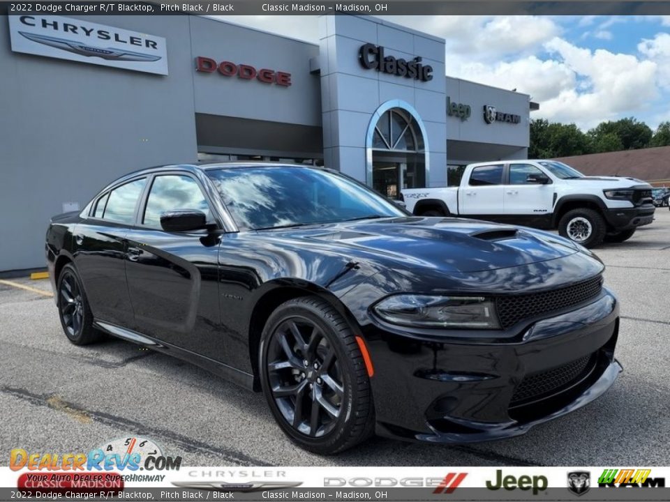 2022 Dodge Charger R/T Blacktop Pitch Black / Black Photo #1
