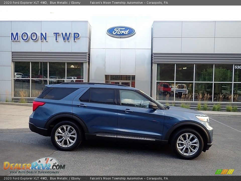 2020 Ford Explorer XLT 4WD Blue Metallic / Ebony Photo #1
