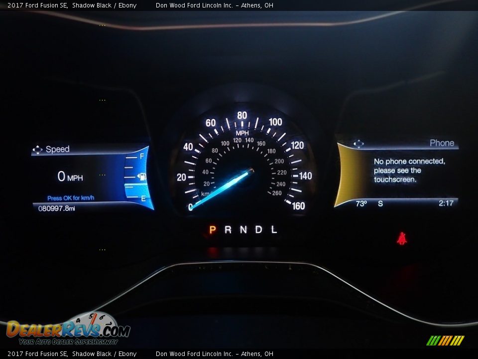 2017 Ford Fusion SE Shadow Black / Ebony Photo #29