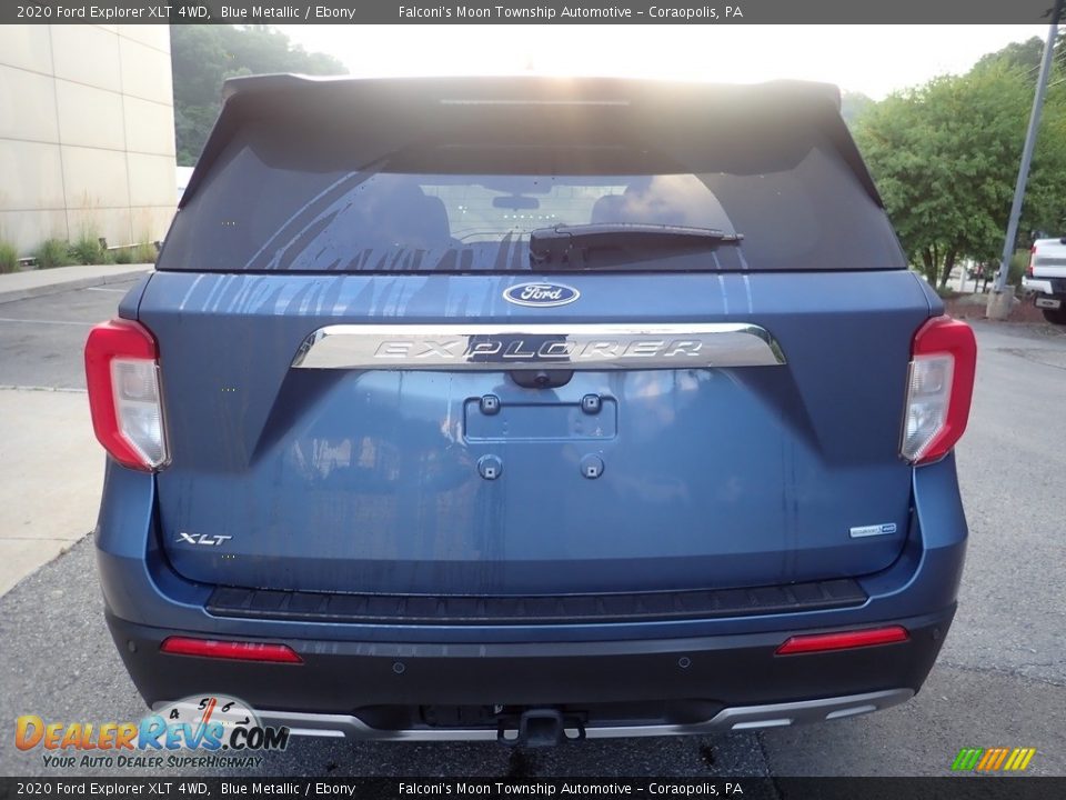 2020 Ford Explorer XLT 4WD Blue Metallic / Ebony Photo #3