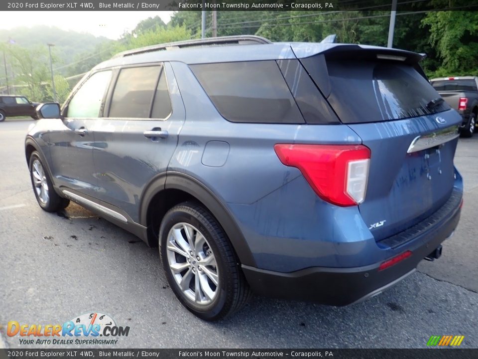 2020 Ford Explorer XLT 4WD Blue Metallic / Ebony Photo #5