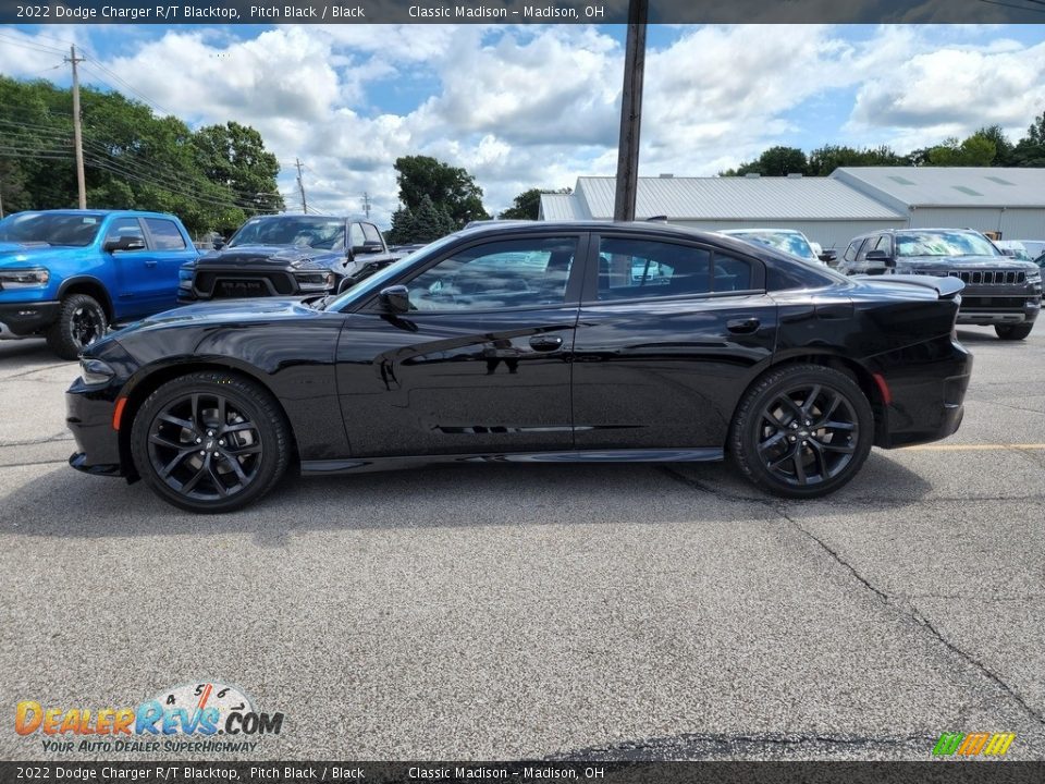 2022 Dodge Charger R/T Blacktop Pitch Black / Black Photo #8