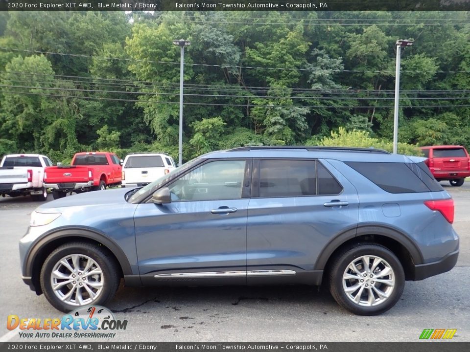 2020 Ford Explorer XLT 4WD Blue Metallic / Ebony Photo #6