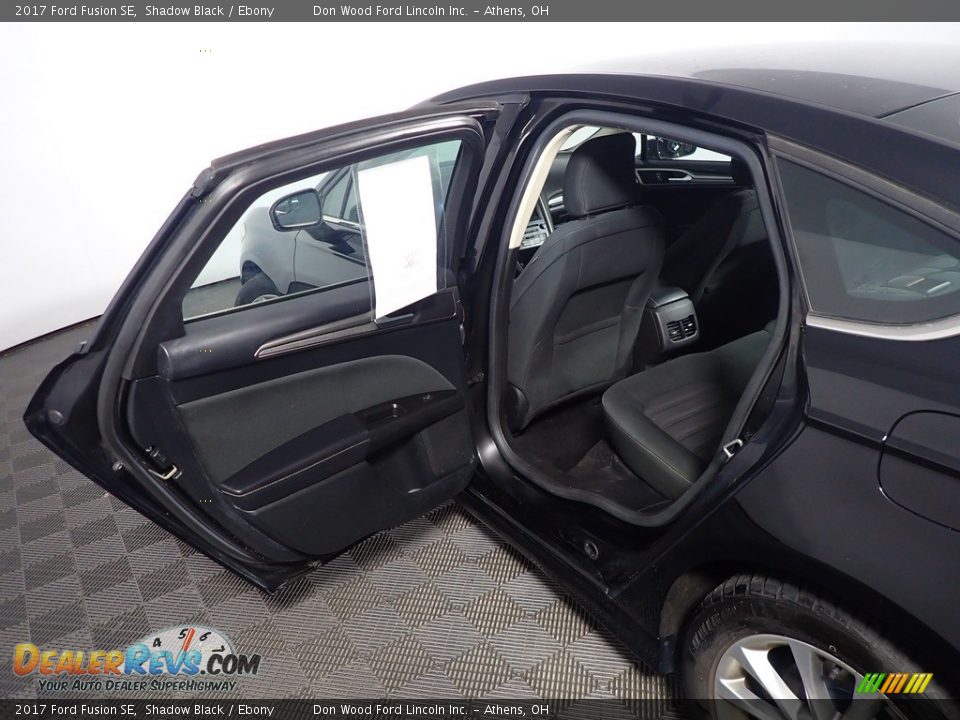 2017 Ford Fusion SE Shadow Black / Ebony Photo #35
