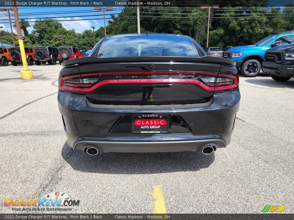 2022 Dodge Charger R/T Blacktop Pitch Black / Black Photo #10