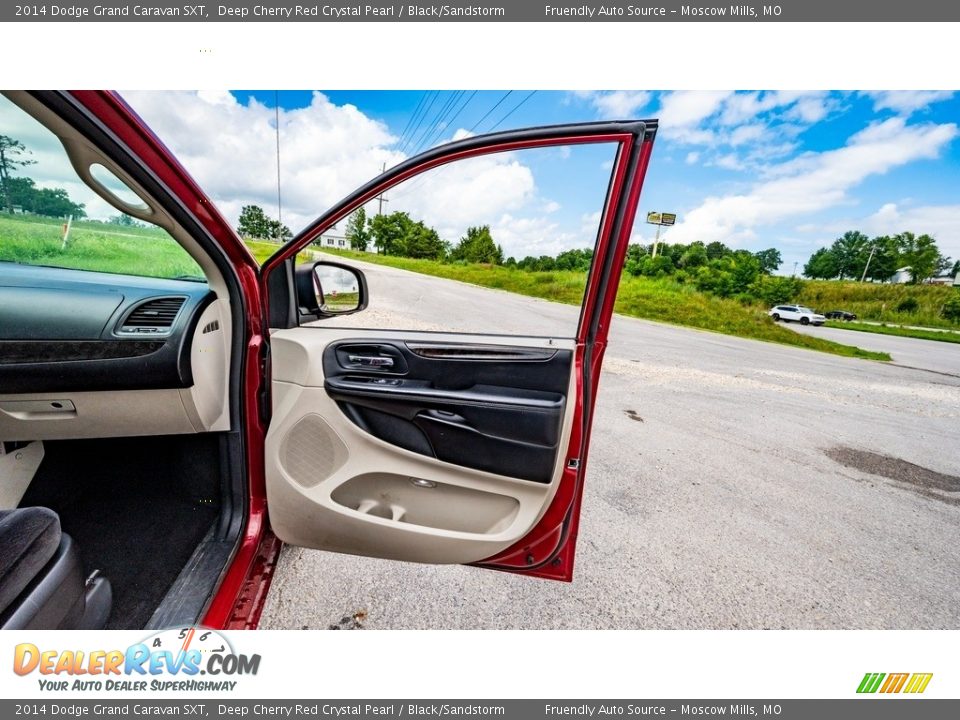 2014 Dodge Grand Caravan SXT Deep Cherry Red Crystal Pearl / Black/Sandstorm Photo #24