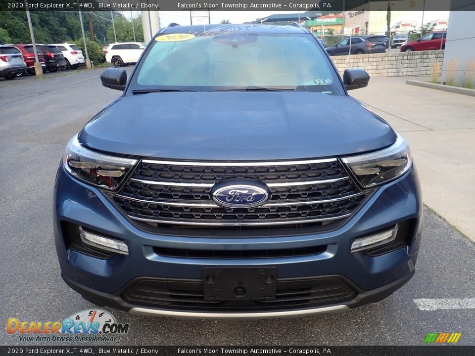 2020 Ford Explorer XLT 4WD Blue Metallic / Ebony Photo #8