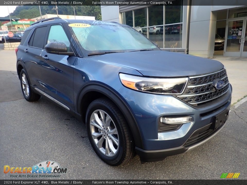 2020 Ford Explorer XLT 4WD Blue Metallic / Ebony Photo #9
