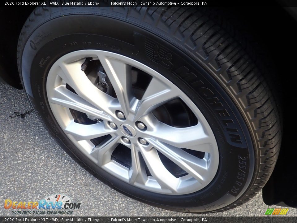 2020 Ford Explorer XLT 4WD Blue Metallic / Ebony Photo #10