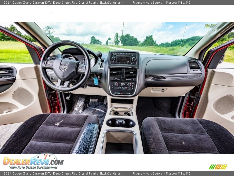 2014 Dodge Grand Caravan SXT Deep Cherry Red Crystal Pearl / Black/Sandstorm Photo #28