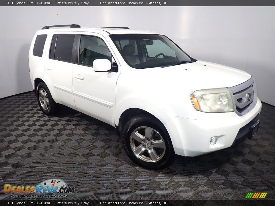 2011 Honda Pilot EX-L 4WD Taffeta White / Gray Photo #3