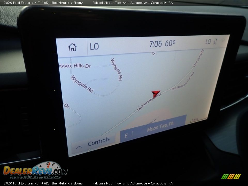 2020 Ford Explorer XLT 4WD Blue Metallic / Ebony Photo #25