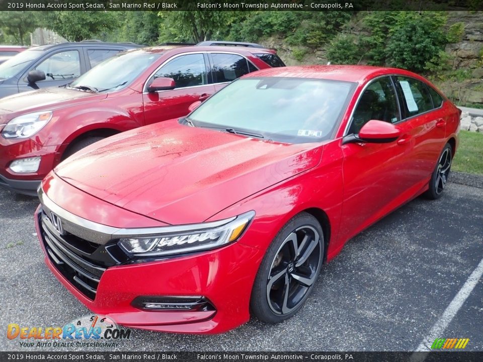 2019 Honda Accord Sport Sedan San Marino Red / Black Photo #1