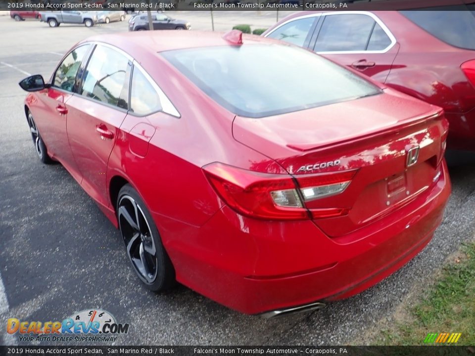 2019 Honda Accord Sport Sedan San Marino Red / Black Photo #2