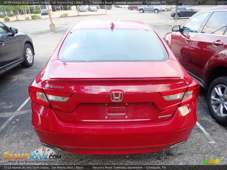 2019 Honda Accord Sport Sedan San Marino Red / Black Photo #3