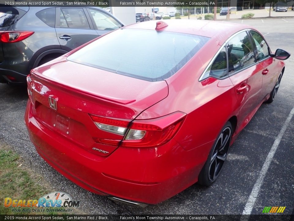 2019 Honda Accord Sport Sedan San Marino Red / Black Photo #4