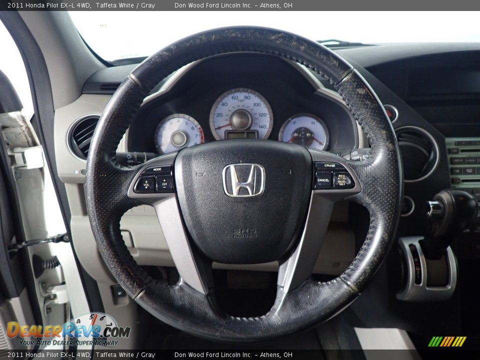 2011 Honda Pilot EX-L 4WD Taffeta White / Gray Photo #25