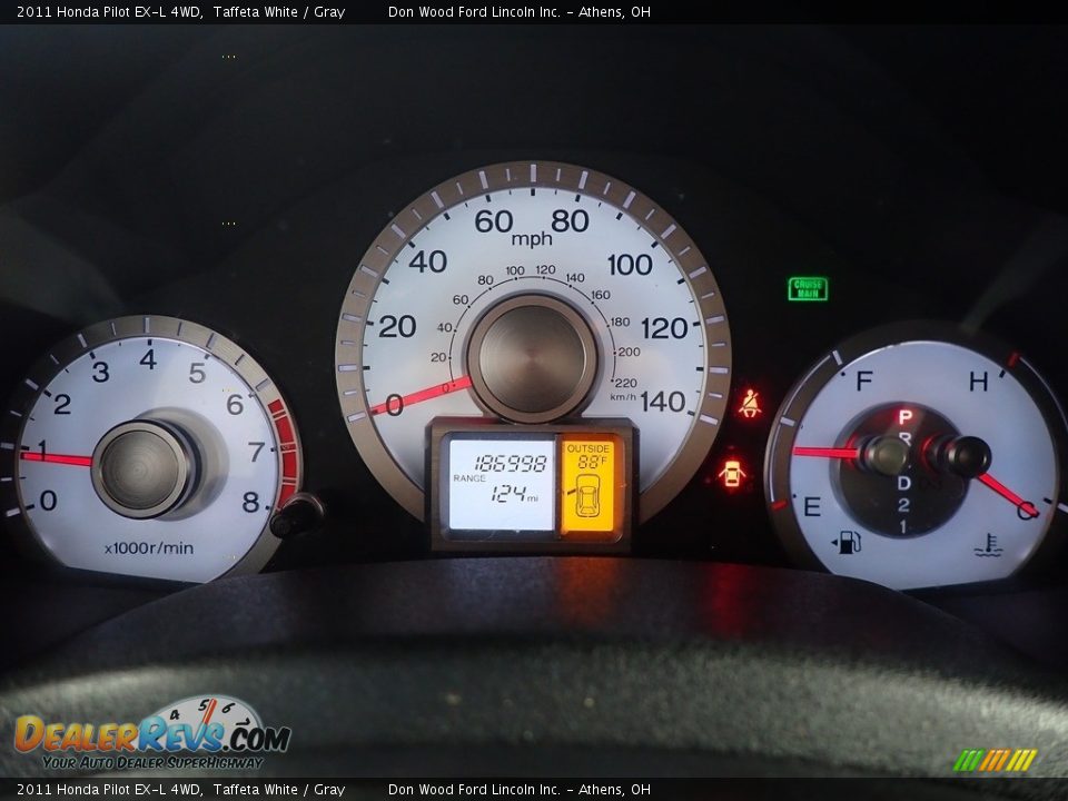 2011 Honda Pilot EX-L 4WD Taffeta White / Gray Photo #26