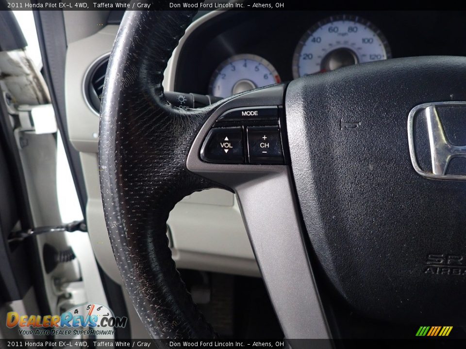 2011 Honda Pilot EX-L 4WD Taffeta White / Gray Photo #27