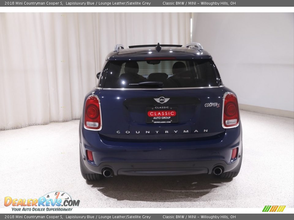 2018 Mini Countryman Cooper S Lapisluxury Blue / Lounge Leather/Satellite Grey Photo #20