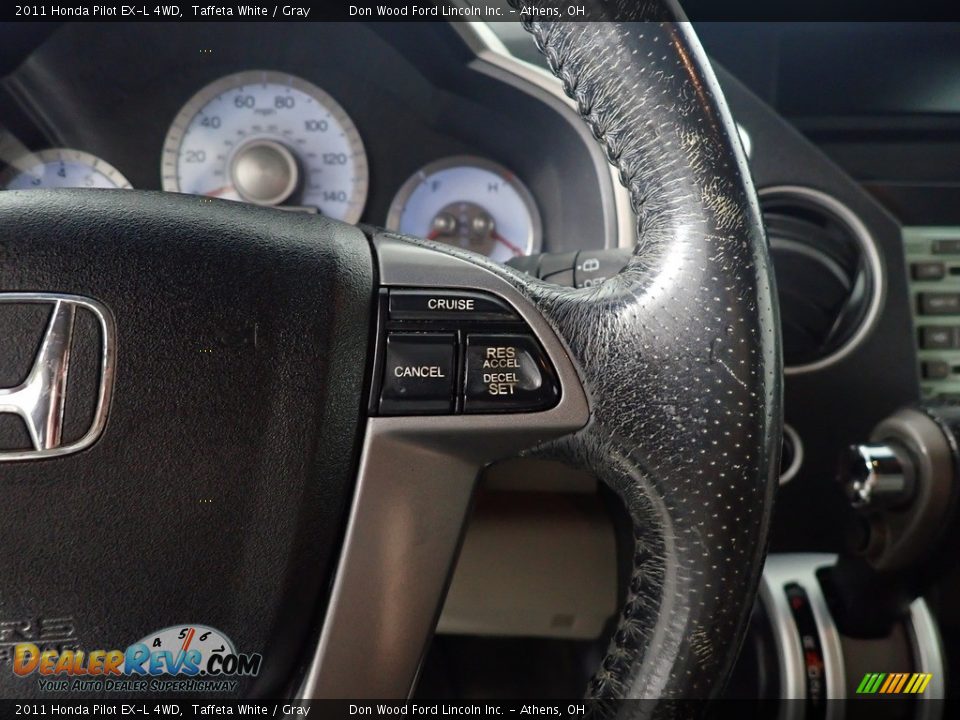 2011 Honda Pilot EX-L 4WD Taffeta White / Gray Photo #28