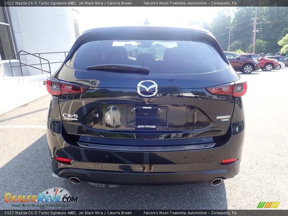 2022 Mazda CX-5 Turbo Signature AWD Jet Black Mica / Caturra Brown Photo #3