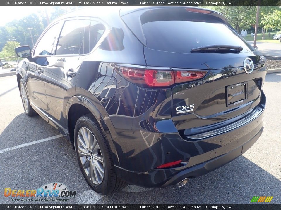 2022 Mazda CX-5 Turbo Signature AWD Jet Black Mica / Caturra Brown Photo #4