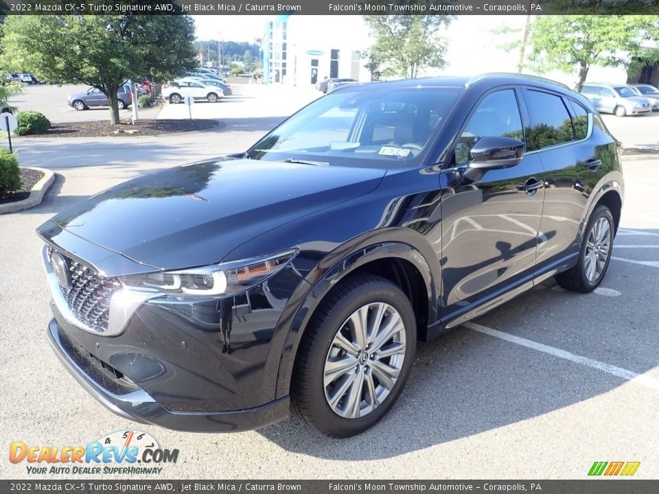 Front 3/4 View of 2022 Mazda CX-5 Turbo Signature AWD Photo #5