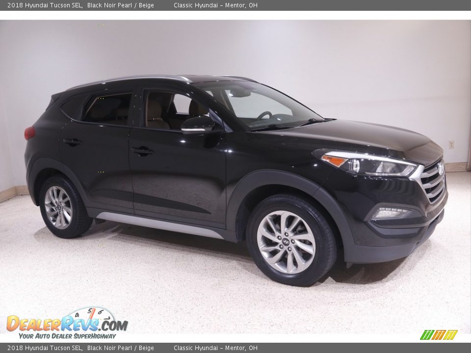 2018 Hyundai Tucson SEL Black Noir Pearl / Beige Photo #1