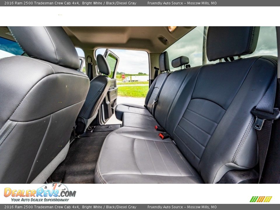 Rear Seat of 2016 Ram 2500 Tradesman Crew Cab 4x4 Photo #20