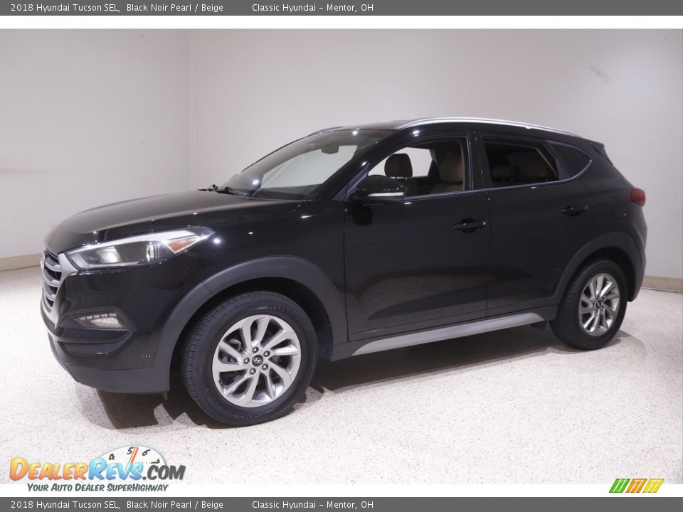 2018 Hyundai Tucson SEL Black Noir Pearl / Beige Photo #3