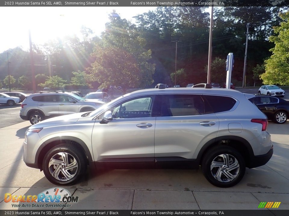 2023 Hyundai Santa Fe SEL AWD Shimmering Silver Pearl / Black Photo #6